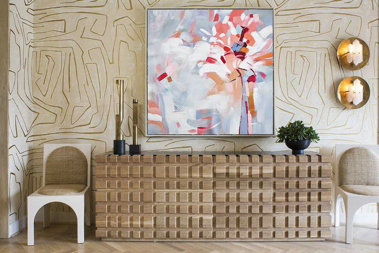 Original Artwork Extra Large Abstract Painting,Oversized Abstract Flower Painting,Large Abstract Wall Art,Pink,White,Gray.etc